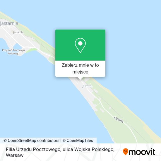 Mapa Filia Urzędu Pocztowego, ulica Wojska Polskiego