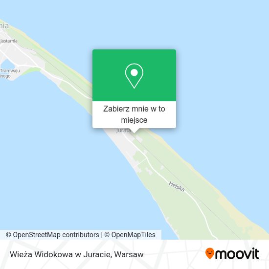 Mapa Wieża Widokowa w Juracie