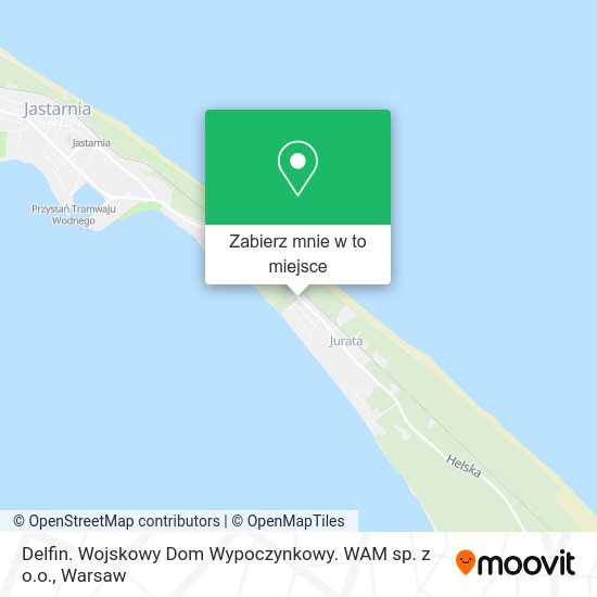 Mapa Delfin. Wojskowy Dom Wypoczynkowy. WAM sp. z o.o.