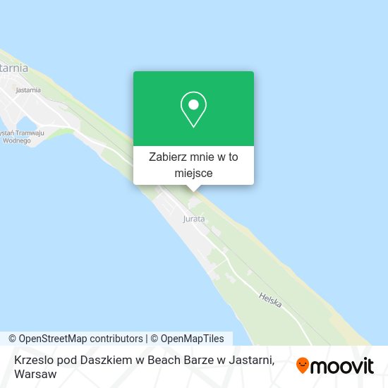 Mapa Krzeslo pod Daszkiem w Beach Barze w Jastarni