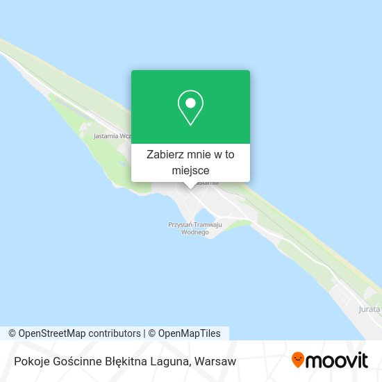 Mapa Pokoje Gościnne Błękitna Laguna