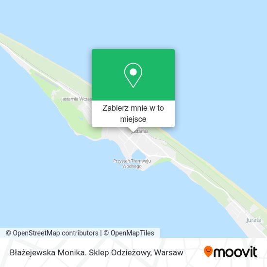 Mapa Błażejewska Monika. Sklep Odzieżowy