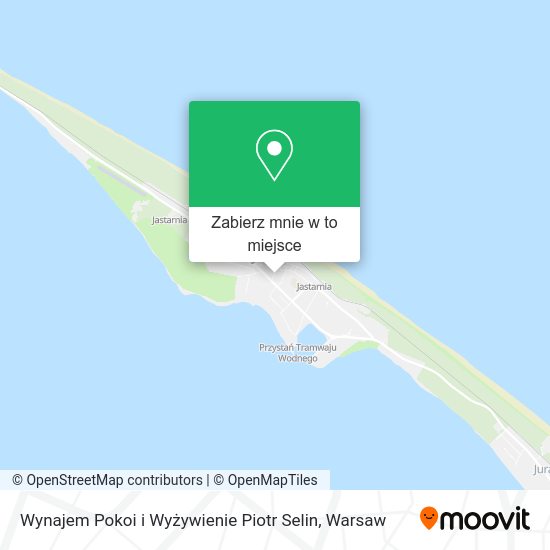 Mapa Wynajem Pokoi i Wyżywienie Piotr Selin