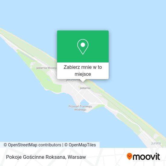 Mapa Pokoje Gościnne Roksana