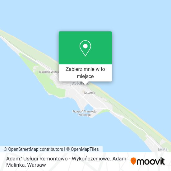 Mapa Adam.' Usługi Remontowo - Wykończeniowe. Adam Malinka