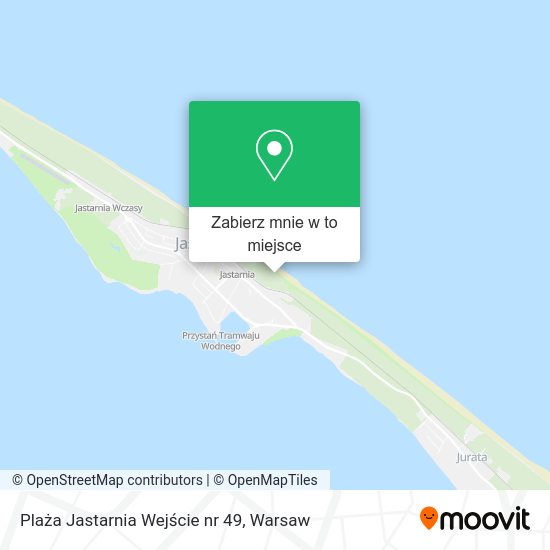 Mapa Plaża Jastarnia Wejście nr 49