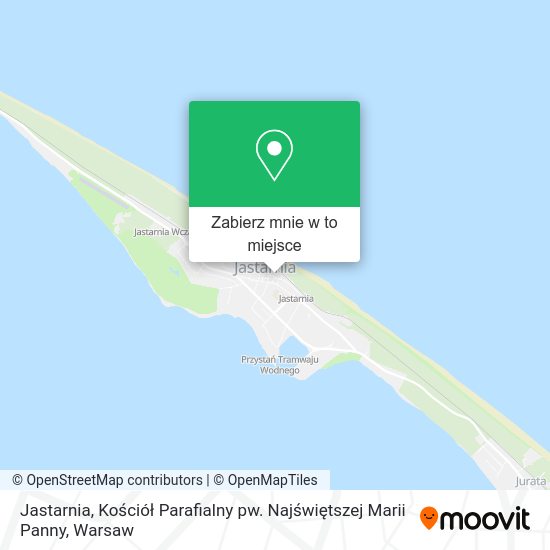 Mapa Jastarnia, Kościół Parafialny pw. Najświętszej Marii Panny