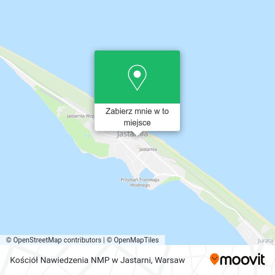 Mapa Kościół Nawiedzenia NMP w Jastarni