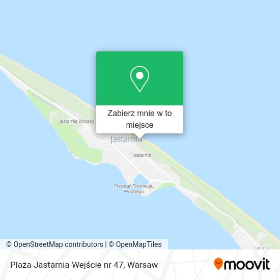 Mapa Plaża Jastarnia Wejście nr 47