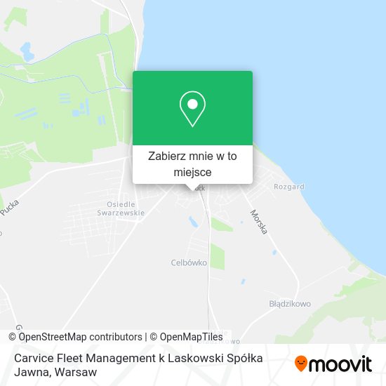 Mapa Carvice Fleet Management k Laskowski Spółka Jawna