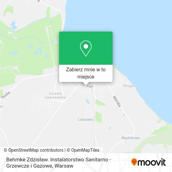 Mapa Behmke Zdzisław. Instalatorstwo Sanitarno - Grzewcze i Gazowe