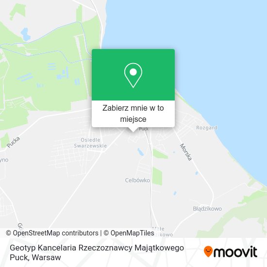 Mapa Geotyp Kancelaria Rzeczoznawcy Majątkowego Puck