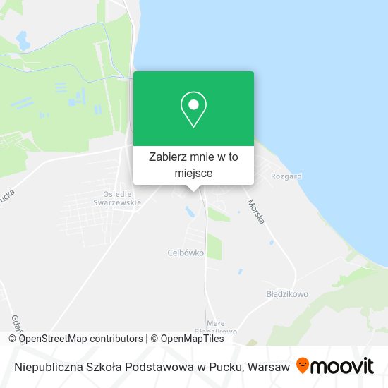 Mapa Niepubliczna Szkoła Podstawowa w Pucku