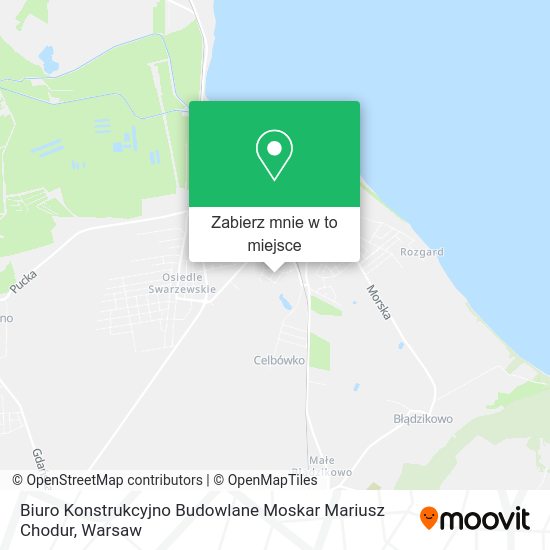 Mapa Biuro Konstrukcyjno Budowlane Moskar Mariusz Chodur