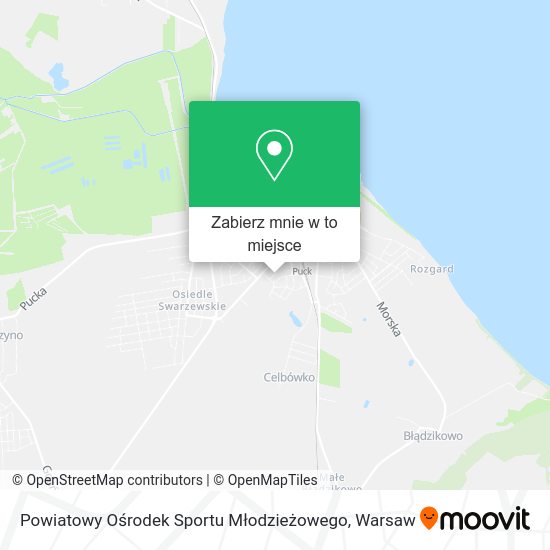 Mapa Powiatowy Ośrodek Sportu Młodzieżowego