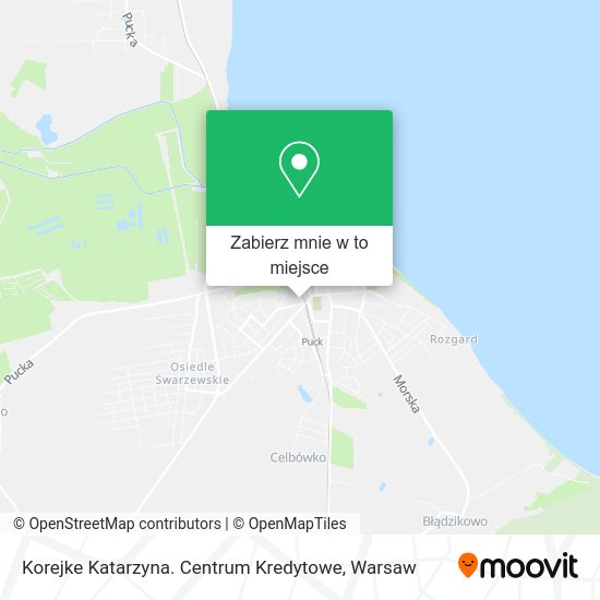 Mapa Korejke Katarzyna. Centrum Kredytowe