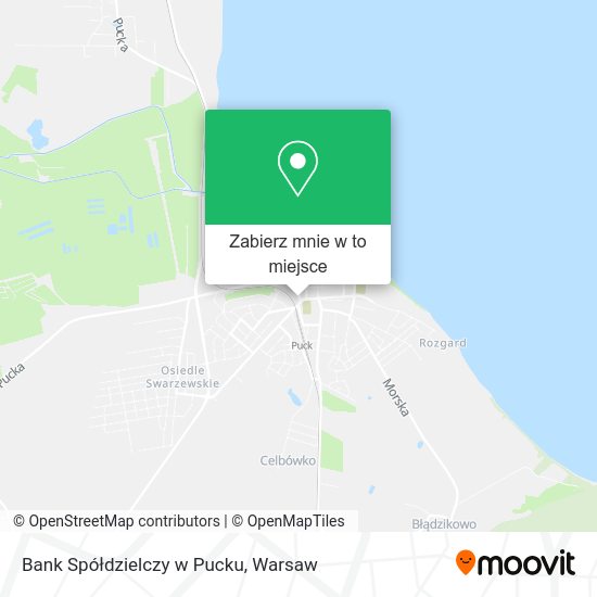 Mapa Bank Spółdzielczy w Pucku