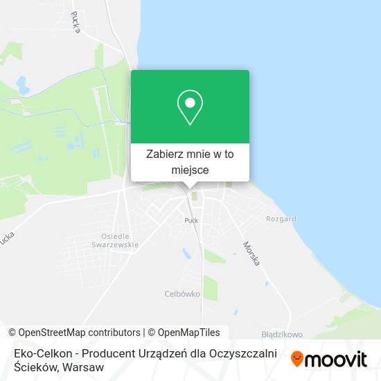 Mapa Eko-Celkon - Producent Urządzeń dla Oczyszczalni Ścieków