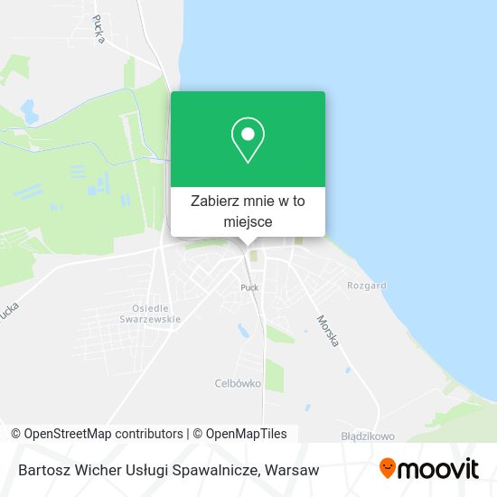 Mapa Bartosz Wicher Usługi Spawalnicze