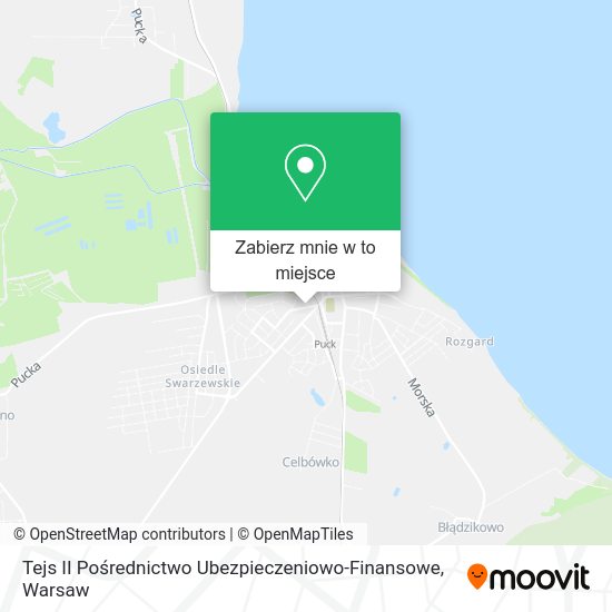 Mapa Tejs II Pośrednictwo Ubezpieczeniowo-Finansowe