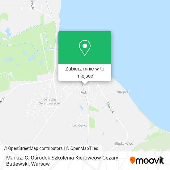 Mapa Markiz. C. Ośrodek Szkolenia Kierowców Cezary Butlewski