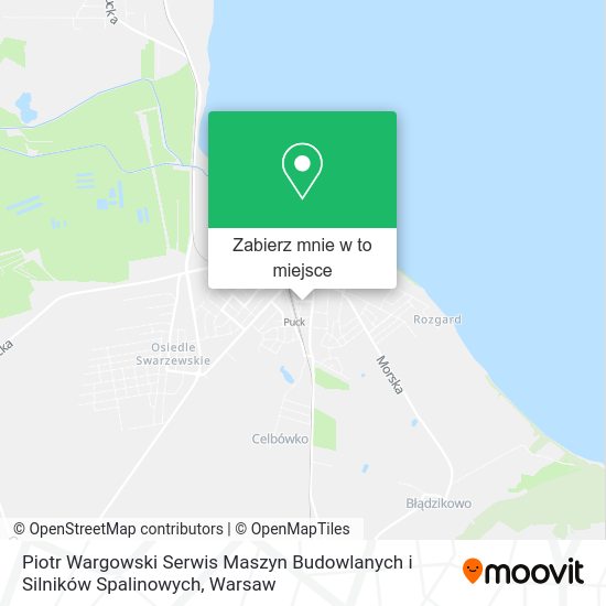 Mapa Piotr Wargowski Serwis Maszyn Budowlanych i Silników Spalinowych