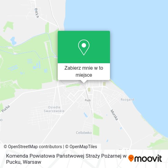 Mapa Komenda Powiatowa Państwowej Straży Pożarnej w Pucku