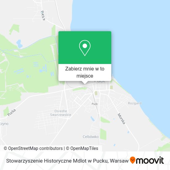 Mapa Stowarzyszenie Historyczne Mdlot w Pucku