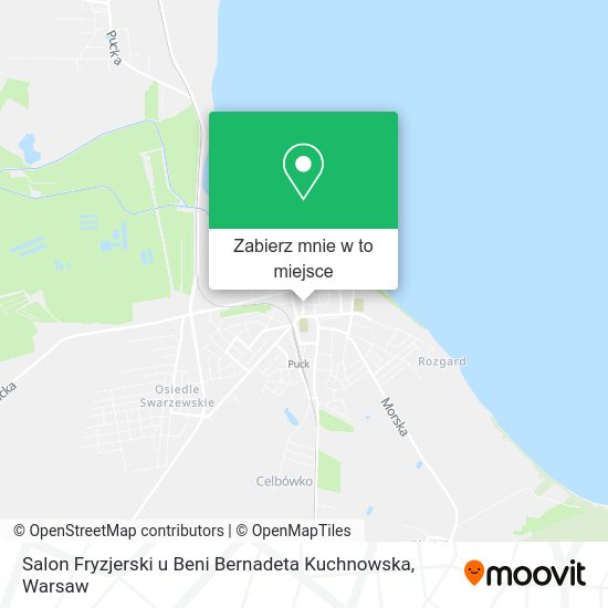 Mapa Salon Fryzjerski u Beni Bernadeta Kuchnowska