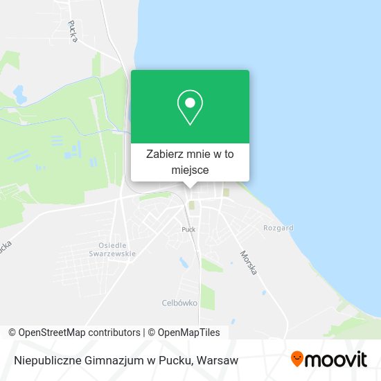 Mapa Niepubliczne Gimnazjum w Pucku