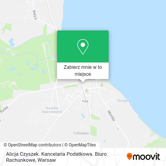 Mapa Alicja Czyszek. Kancelaria Podatkowa. Biuro Rachunkowe