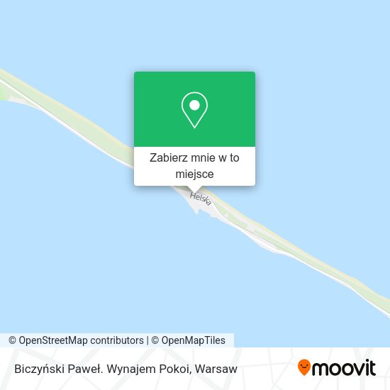 Mapa Biczyński Paweł. Wynajem Pokoi