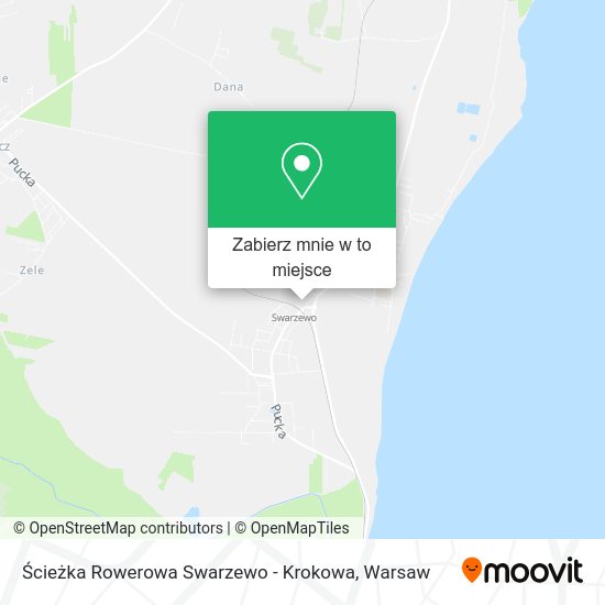 Mapa Ścieżka Rowerowa Swarzewo - Krokowa