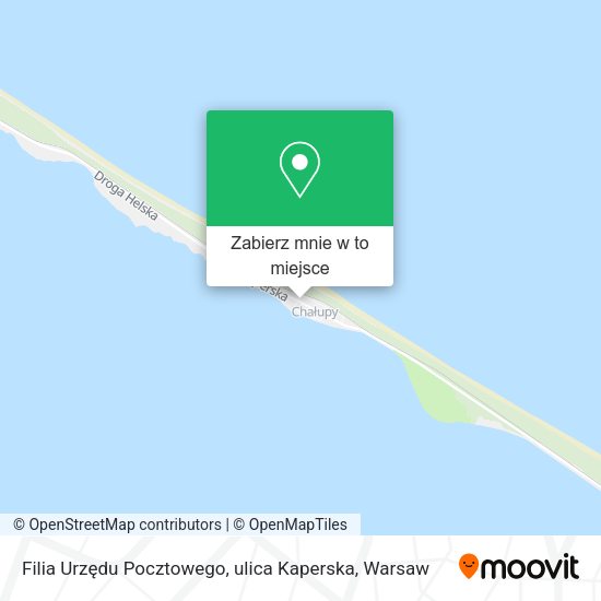 Mapa Filia Urzędu Pocztowego, ulica Kaperska