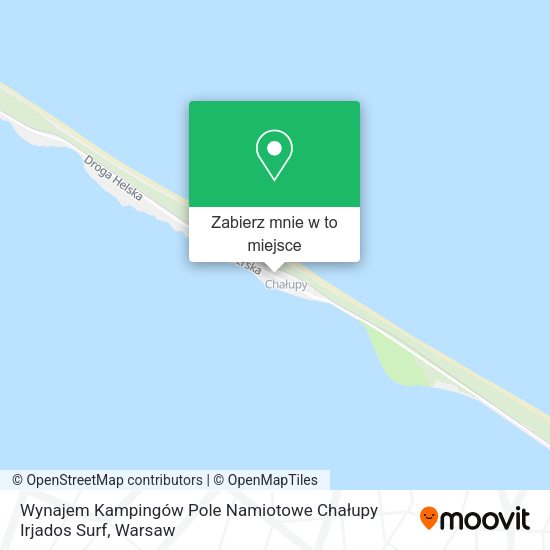 Mapa Wynajem Kampingów Pole Namiotowe Chałupy Irjados Surf