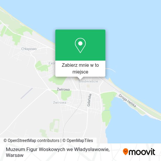 Mapa Muzeum Figur Woskowych we Władysławowie