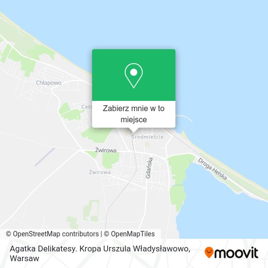 Mapa Agatka Delikatesy. Kropa Urszula Władysławowo