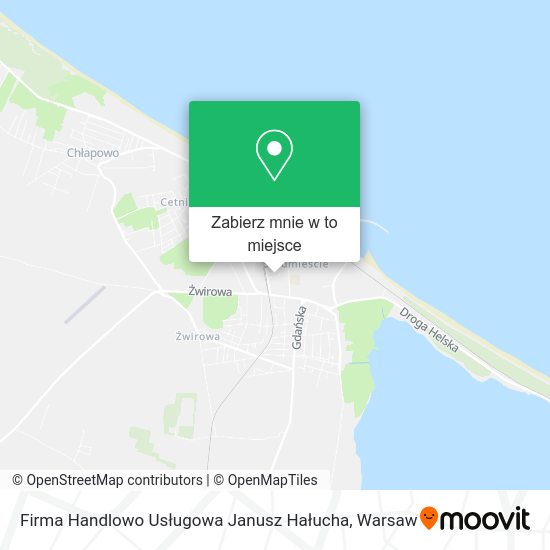 Mapa Firma Handlowo Usługowa Janusz Hałucha