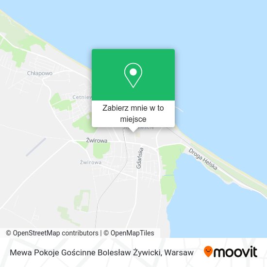 Mapa Mewa Pokoje Gościnne Bolesław Żywicki