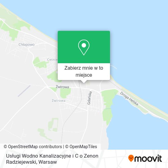 Mapa Usługi Wodno Kanalizacyjne i C o Zenon Radziejewski