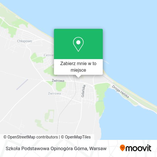 Mapa Szkoła Podstawowa Opinogóra Górna