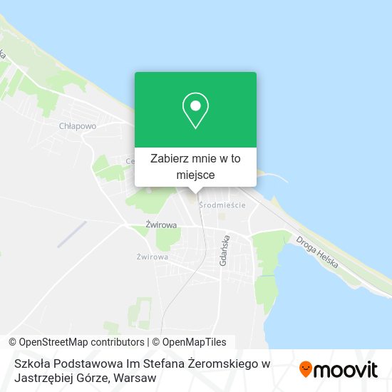 Mapa Szkoła Podstawowa Im Stefana Żeromskiego w Jastrzębiej Górze