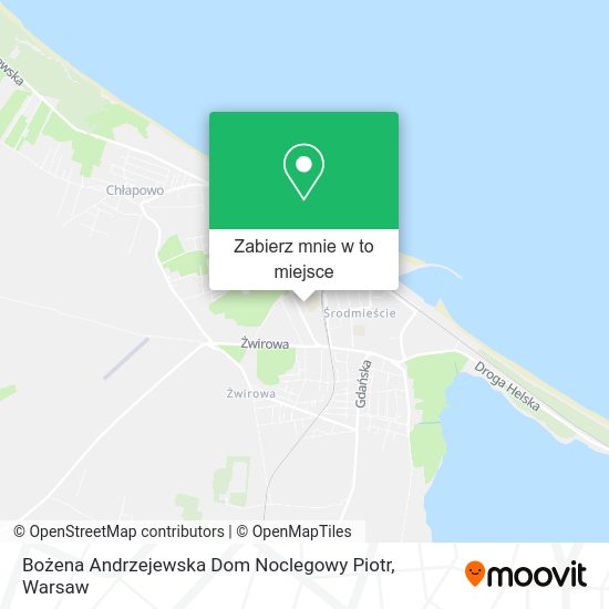 Mapa Bożena Andrzejewska Dom Noclegowy Piotr