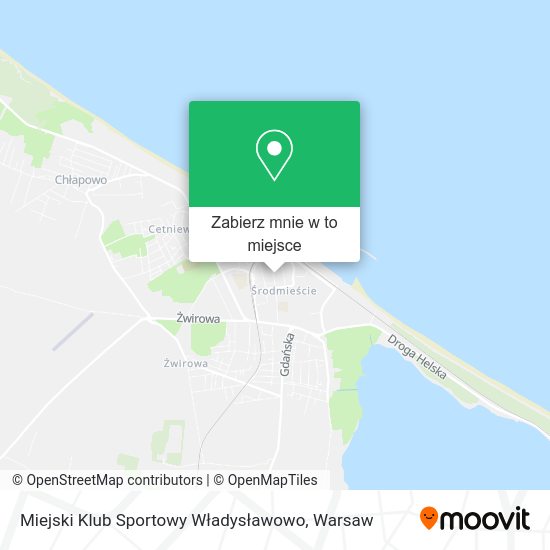 Mapa Miejski Klub Sportowy Władysławowo