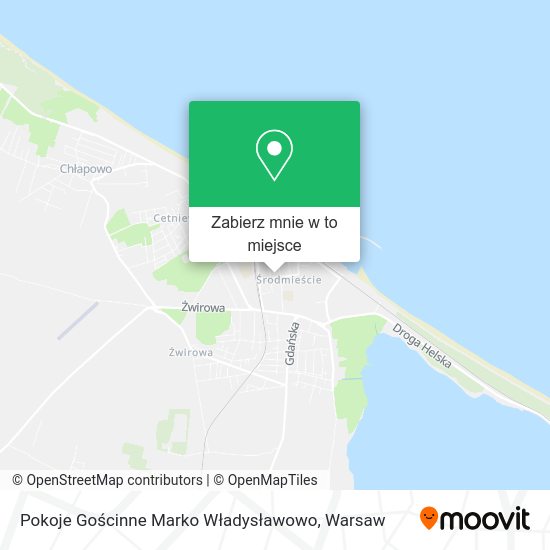 Mapa Pokoje Gościnne Marko Władysławowo