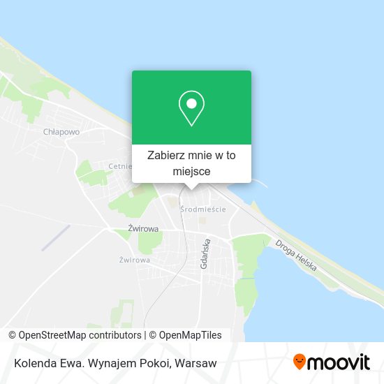 Mapa Kolenda Ewa. Wynajem Pokoi