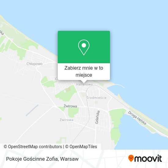 Mapa Pokoje Gościnne Zofia