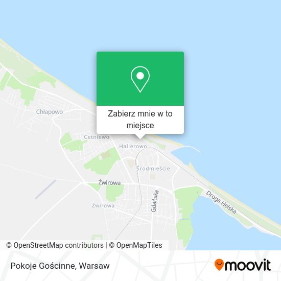 Mapa Pokoje Gościnne