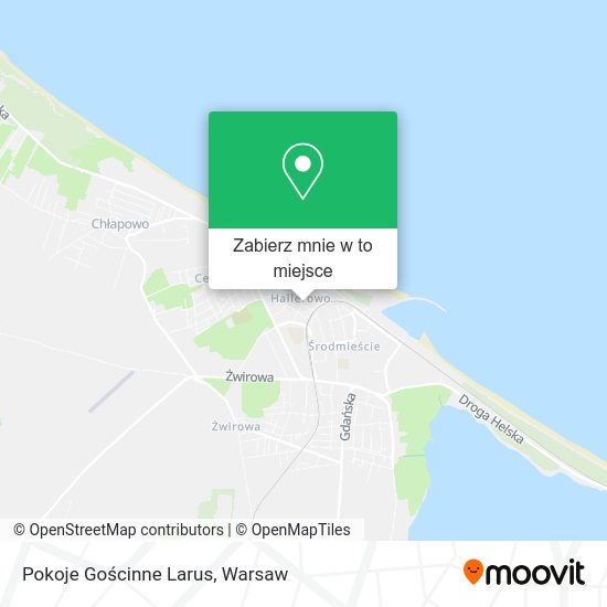 Mapa Pokoje Gościnne Larus