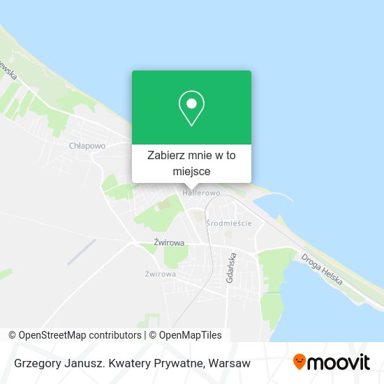 Mapa Grzegory Janusz. Kwatery Prywatne